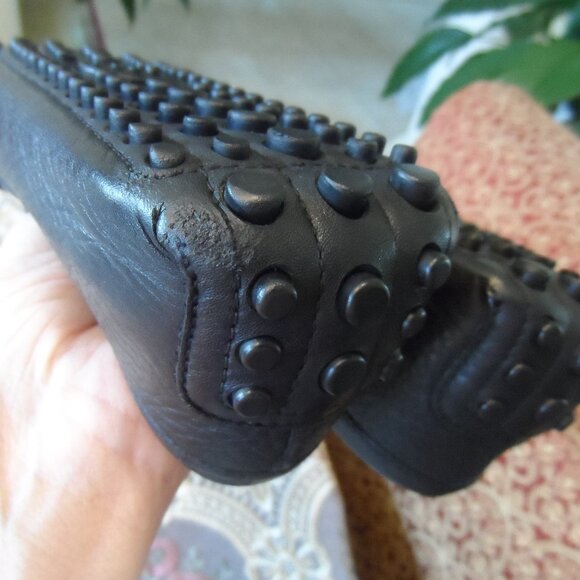 Gucci Black Horse Bit Detail Calf Leather Driving Loafers Size 37.5B - Picture 11 of 16